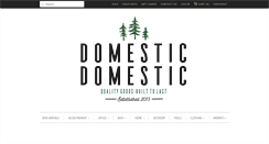 Desktop Screenshot of domesticdomestic.com