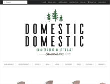 Tablet Screenshot of domesticdomestic.com